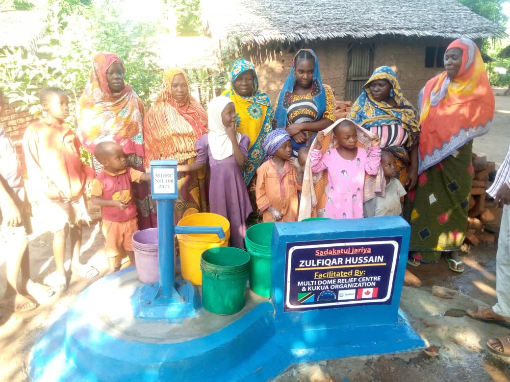 Community water well supported by Kukua